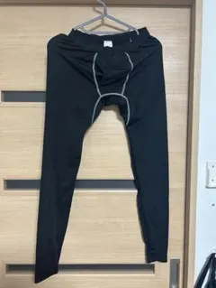 黒 ストレッチ インナー サイクリングウェア 冬用