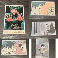 ヒロアカ展 原画展 メモリアルコレクション 緑谷出久 5枚