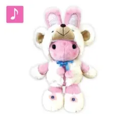クマになりたかったウサギ 　Mサイズ約24cm　白ピンク2色