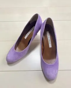 新品ATELIER BRUGGEアトリエブルージュ　薄紫スエード　パンプス23