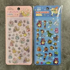 ディズニー ぷくぷくシール ２種セット