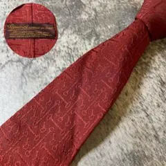 MSE1498 GUCCI ワインレッド シルク ネクタイ