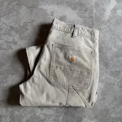 Carhartt ダックペインターパンツ グレー W33 L28 ワイド 極太