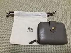 イルビゾンテ　二つ折り財布　ファスナー　収納袋有り　IL BISONTE