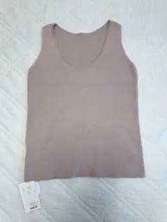 新品未使用 MilaOwen（ミラ オーウェン） ニット タンクトップ ベージュ