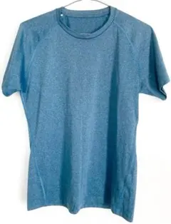 ミズノ 半袖Tシャツ ブルーグリーン 速乾 スポーツウェア 無地 メンズS