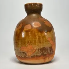 李朝 茶褐釉 手付灯火器油壺 伝世品焼物 古玩 骨董 朝鮮古美術 WWTT225