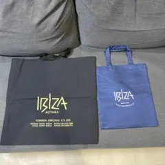 신품 미사용 IBIZA 이비자 나일론 토트 백 2장 세트 대・소
