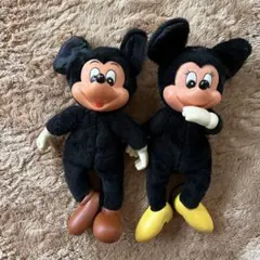 レトロミッキー・ミニー ぬいぐるみセット 約21cm