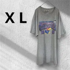 KU 2008ナショナルチャンピオンTシャツ　ユニセックス　オーバーサイズX L