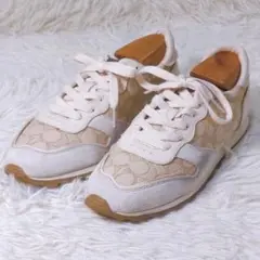 コーチ COACH スニーカー シグネチャー キャンバス スエード レザー