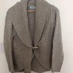 SHOO・LA・RUE ベージュニットカーディガン　フリーサイズ