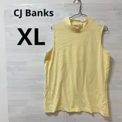CJ Banks [XL] ノースリーブ イエロー トップス 黄色