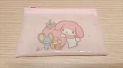 サンリオキャラクターズ　フラットポーチ　マイメロディ　マイメロ
