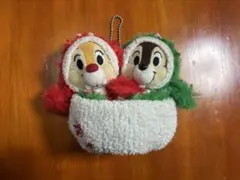 チップとデール　かぶりもの　マスコットキーホルダー　ぬいぐるみ