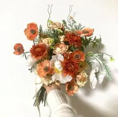 ウエディングブーケ　アーティフィシャルフラワー　結婚