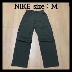 NIKE ナイキ ジャージ パンツ Mサイズ オリーブグリーン 幾何学模様