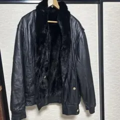 リバーシブル牛皮毛皮コート