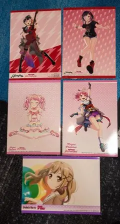 バンドリ　ブロマイド　ポストカード　ステッカー　　紙類まとめ売り　57点