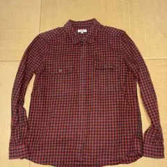 AIGLE チェック柄 長袖シャツ 38