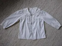 入園式 入学式 女児白シャツ 100cm