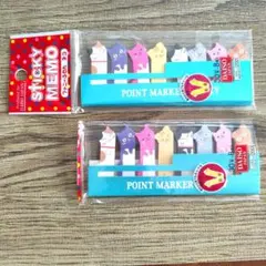 猫 ふせん 付箋 2セット