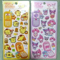 新品未開封★サンリオ☆平成はっぴーフォン 2種セット★プリン＆メロクロ