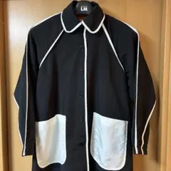 メンズコート XL 個性的 黒×オレンジ×白　　 コスプレにも