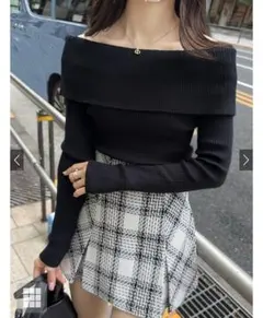 GRL オフショルニットトップス[ru1042]