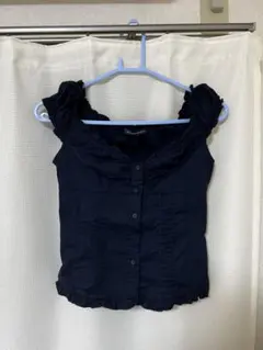 Brandy Melville ネイビー 半袖シャツ