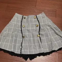 axes femme チェック柄 キュロット