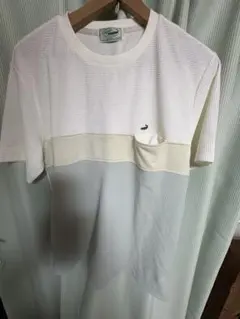 メンズ Crocodile ワッフルTシャツ ホワイト L