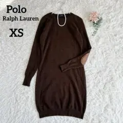 極美品✨ポロラルフローレン　ストレッチワンピース　ダークネイビー　白　S相当 Ralph Lauren（ワンピース ・ グリーン・カーキ⁄緑色系）のフリマ
