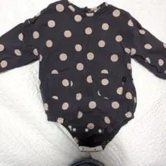 tete a tete ドット柄 ロンパース 80cm