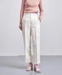 ＜ UNITED ARROWS＞R/P/PU ストレート パンツ ホワイト