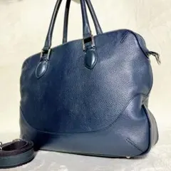 PELLEMORBIDA メイデンボヤージュ 2way ブリーフケース ネイビー