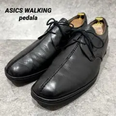【大人気】アシックス　ペダラ　27.５　プレーントゥ　センターシームレス　レザー