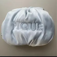 ジェラートピケ ポーチ 水色