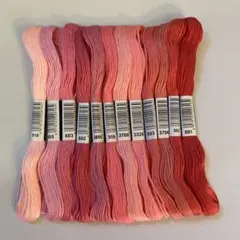 【C4】刺繍糸☆ピンク系12本セット