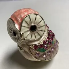 ジュエリーボックス・フクロウ・ピンク