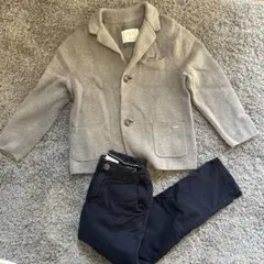 ZARA KIDS コットンニットジャケット・チノパンツ120cm他おまけ付き
