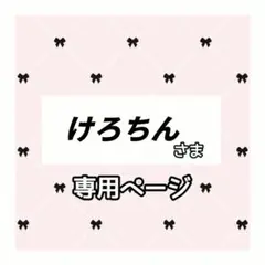 けろちん 様専用ページ