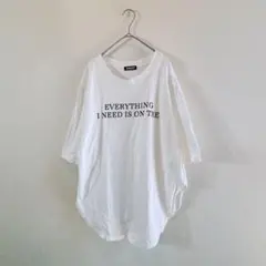 ANAP Tシャツ 白 F オーバーサイズ 五分袖　ゆるだぼ ビッグシルエットのサムネイル