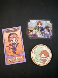 地縛少年花子くん 蒼井茜 あかね アモクレープ カード ステッカー 缶バッジ