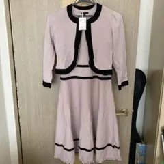 TO BE CHIC カーディガン付 ニットワンピース