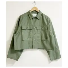 m496_IENA 新品タグ付き✨ミリタリークロップドブルゾン 羽織 シャツ