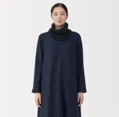 無印良品　首のチクチクを抑えたメリノウール混　ネックウォーマー