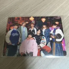 なにわ男子 HARDWORK 通常盤 全員　トレカ