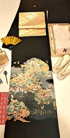 marie様ご専用❇️本加賀友禅作家池田裕先生　暈し染め　 黒留袖　フルセット