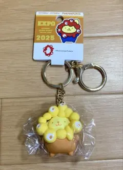 大阪関西万博EXPO2025×サンリオ　ポムポムプリン　推しカラー　キーホルダー